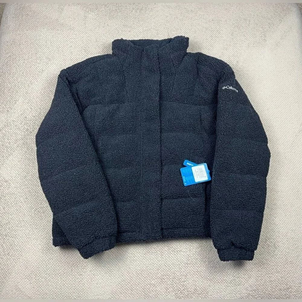 Columbia Ruby Falls Women’s Size M Black Sherpa Down Puffer Winter Jacket NWT - Picture 3 of 12